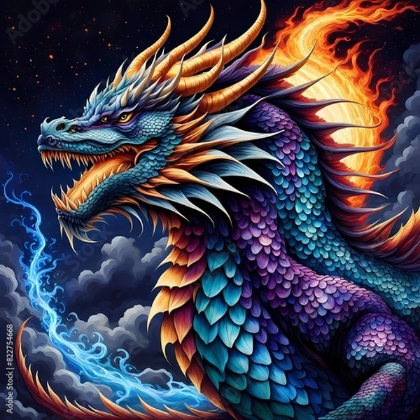 Obraz Dragon - AI Generated