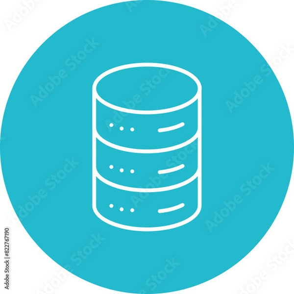 Fototapeta Database Icon