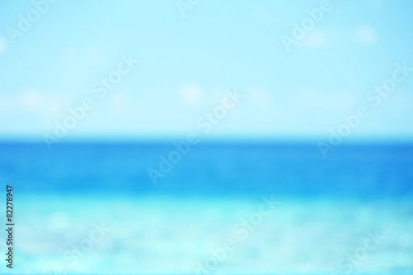 Fototapeta Blurred view of ocean water background