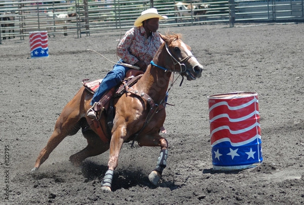 Obraz barrel racer