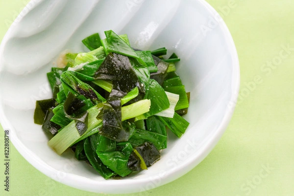 Fototapeta ワケギの饅