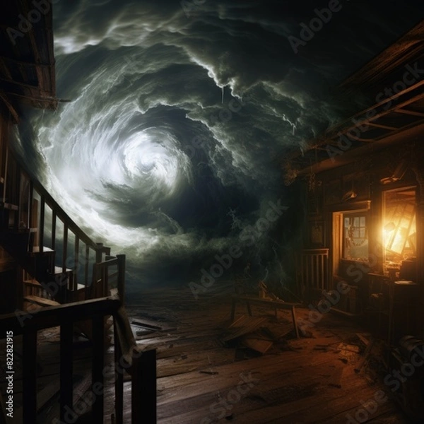 Fototapeta abandoned house