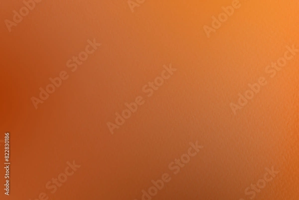 Fototapeta Rusty burnt dark orange color paint on environmental eco friendly watercolour blank paper texture background with space