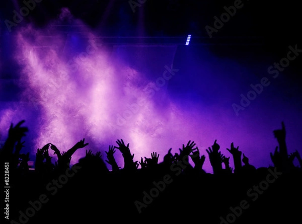 Obraz Lilalicht und schwarze Hände