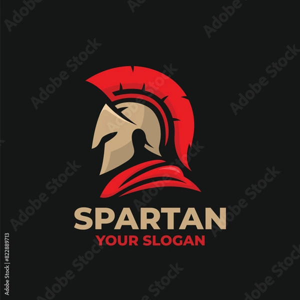 Obraz Spartan logo vector. EPS 10 editable vector