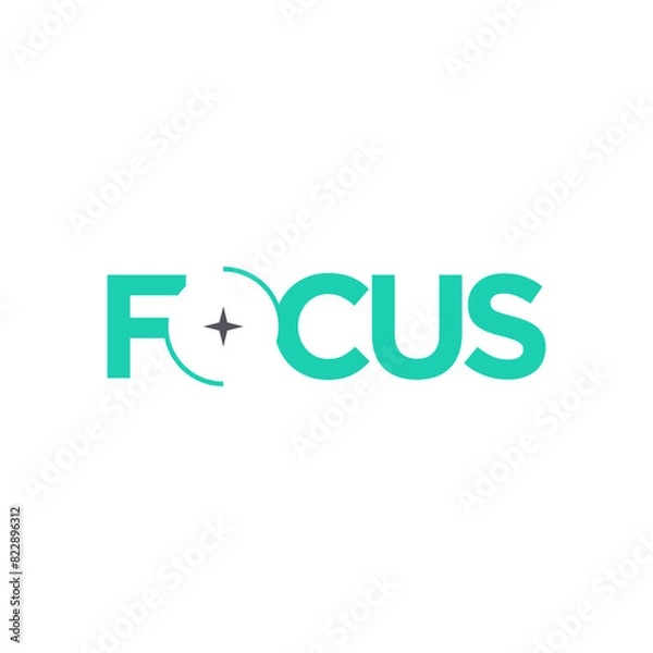Obraz Letter O focus logo vector illustration