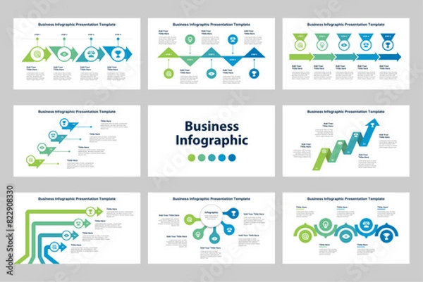 Obraz Infographic design 4, 5, 6 steps point or option with icons. Infographic business concept Can be used for info graphics, flow charts, presentations, web sites, banners.