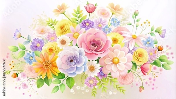 Fototapeta Flower design and decoration