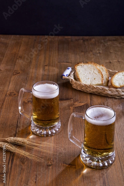 Fototapeta bicchieri di birra