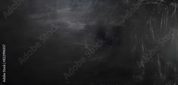 Fototapeta High-Resolution Black Chalkboard Background with Space for Text