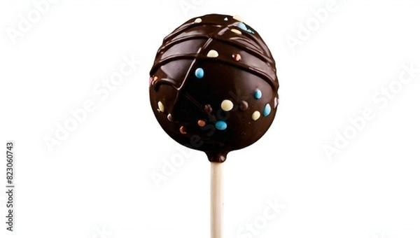 Fototapeta chocolate bar on white background