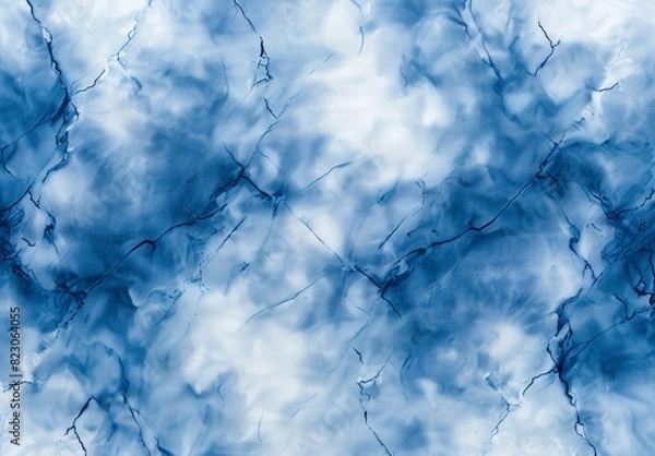 Obraz A blue and white background with a blue and white pattern