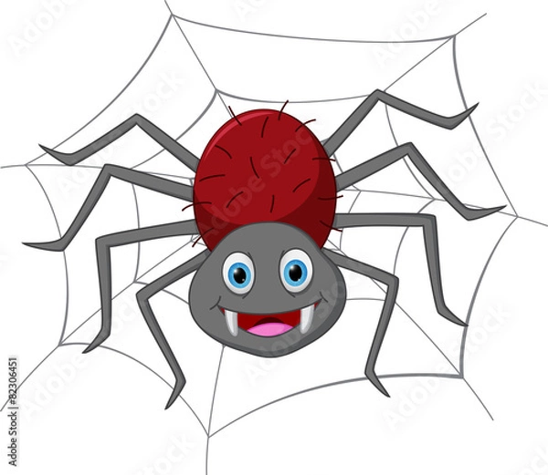 Obraz Funny spider cartoon