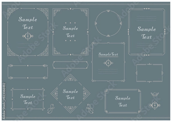 Fototapeta 装飾フレームセット
