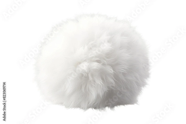 Fototapeta Ethereal Fluff: An Ode to Simplicity on Transparent PNG Background.