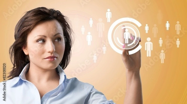 Fototapeta Business. Businesswoman