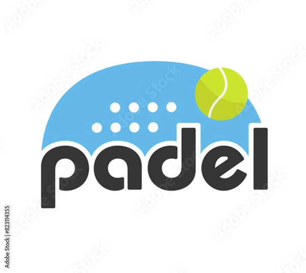 Obraz Padel logo vector graphic