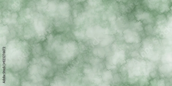 Fototapeta Elegant vintage grunge background texture. Abstract painted green color background on paper texture. Vintage rustic faded paper texture. Old paper background.