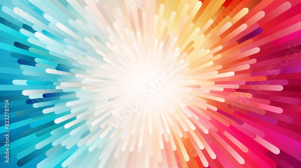 Fototapeta Abstract dynamic halftone dot style colorful background template banner illustration design