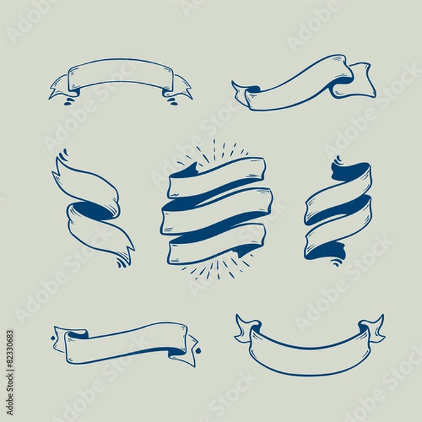 Fototapeta ribbon set