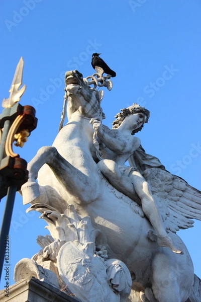 Fototapeta Mercure monté sur Pégase