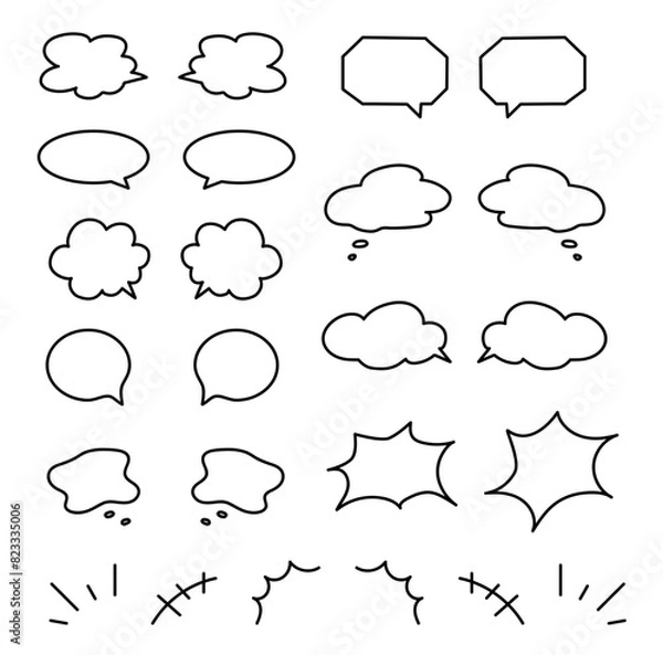 Obraz 吹き出しイラスト