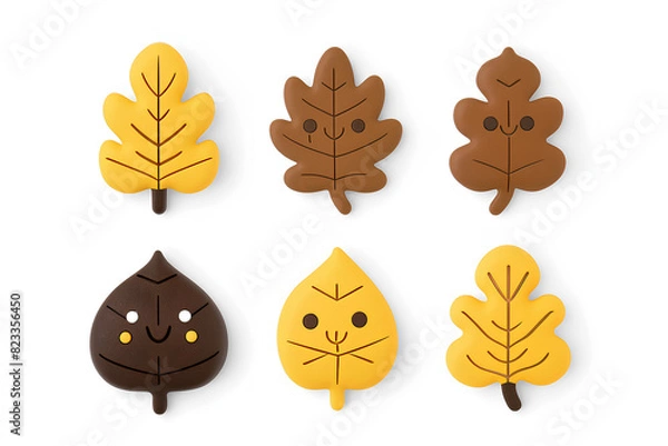 Fototapeta 紅葉の葉のアイコン素材