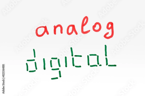 Fototapeta Analog / Digital