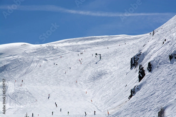 Obraz Skifahren am Berg