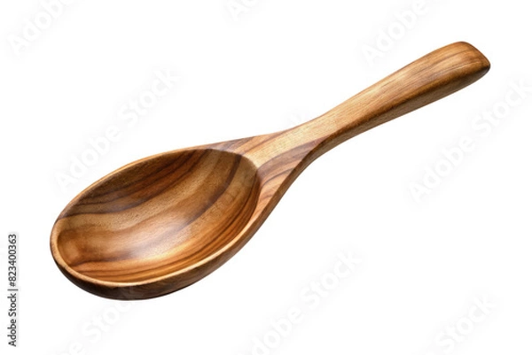 Fototapeta empty wooden spoon isolated on transparent background