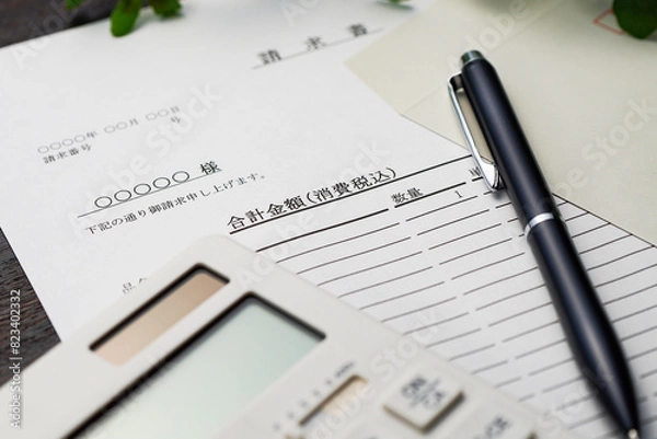 Fototapeta 請求書の作成