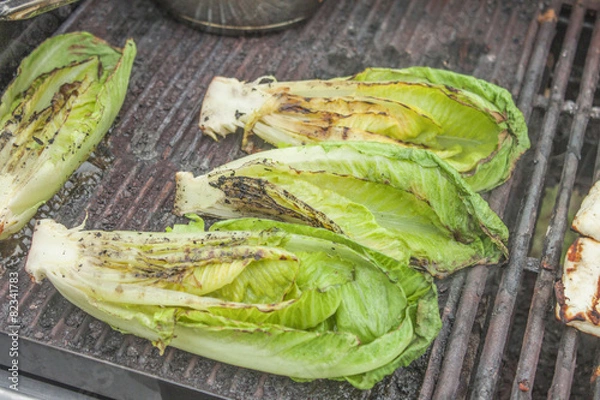 Obraz Grilled romaine salad
