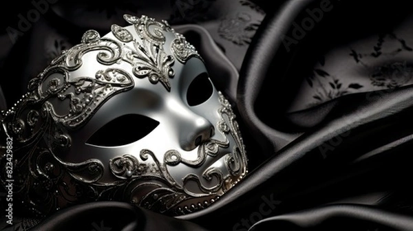 Fototapeta patterns silver masquerade