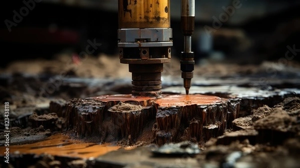 Fototapeta equipment drill oil rig