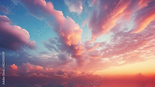 Fototapeta deep blue cloud sky