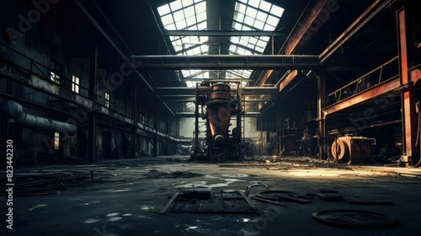 Fototapeta desolate abandoned dark