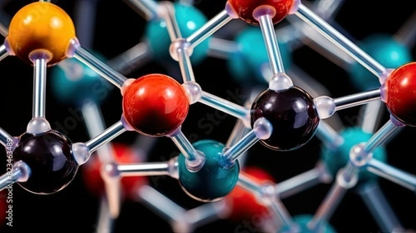 Fototapeta bonded carbon dioxide molecule
