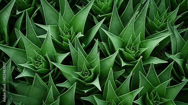 Obraz plant aloe pattern