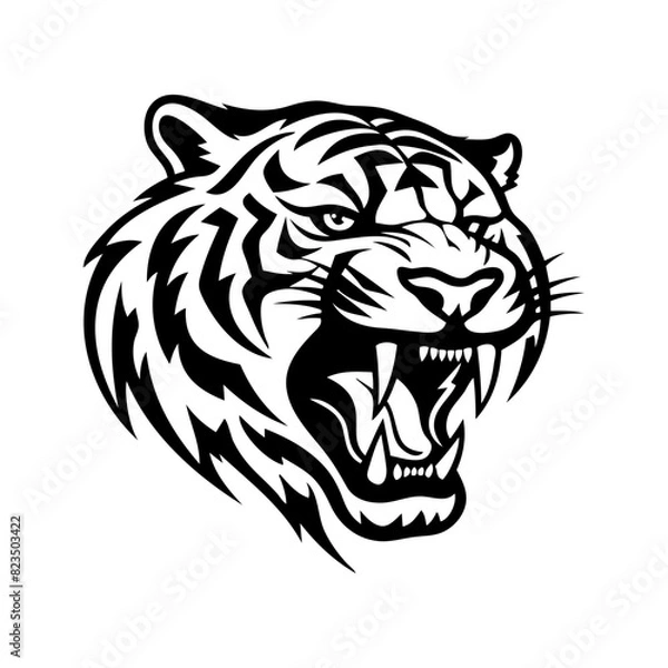 Obraz tiger head vector