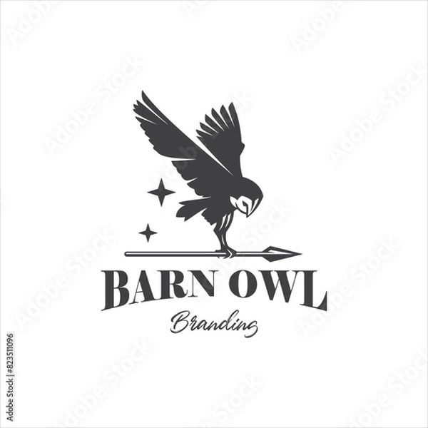 Obraz Barn Owl Logo Design Vector Image