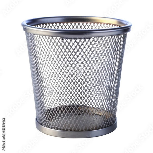 Fototapeta trash bin isolated on transparent background