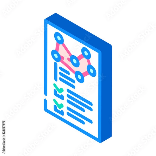 Fototapeta requirement gathering analyst isometric icon vector. requirement gathering analyst sign. isolated symbol illustration