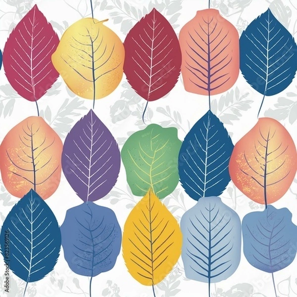 Obraz seamless pattern with autumn leaves