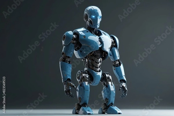 Fototapeta a futuristic AI robot with artificial intelligence, a glimpse into the future of robotics.