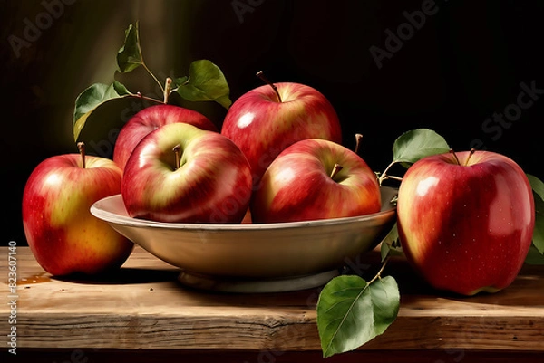 Fototapeta apples generative ai