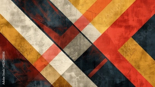 Fototapeta Elevate your projects with this captivating geometric artwork, showcasing a perfect balance of minimalist design and contemporary artistry.