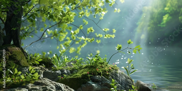 Fototapeta Beauty nature landscape background