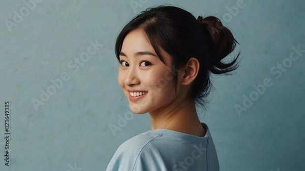 Obraz 微笑む女性のポートレート