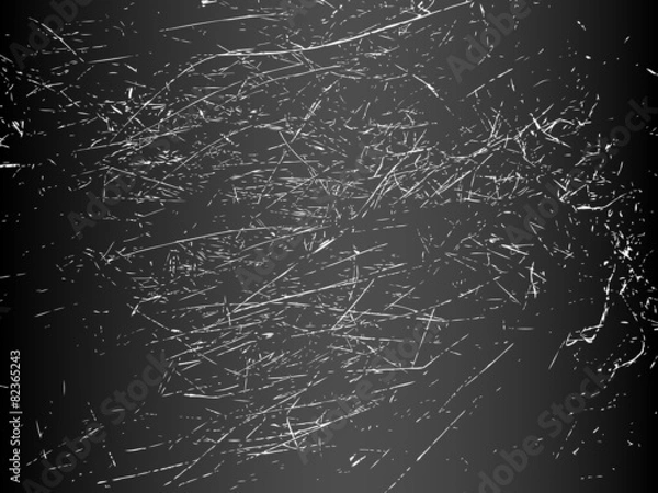 Fototapeta vector scratched texture, dark grunge background