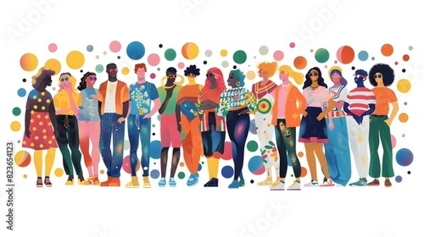 Fototapeta Celebrating the Diverse Spectrum of Identities within the LGBTQ+ Community